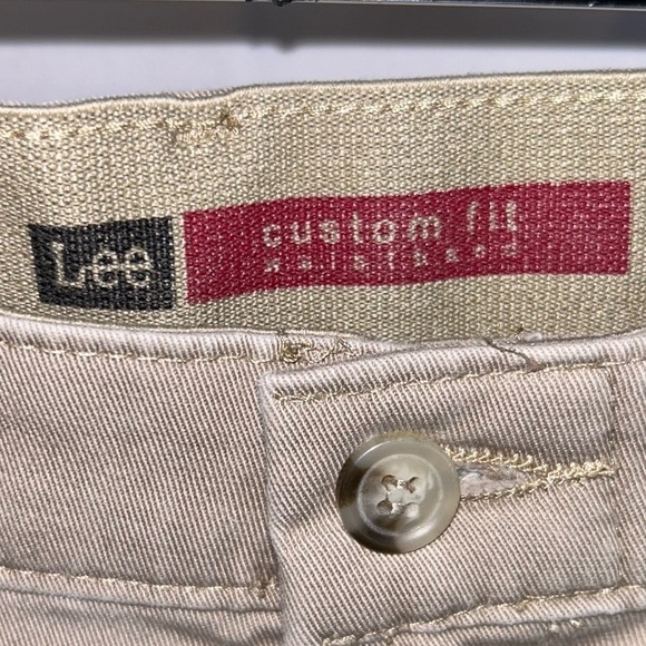 Lee Pants Khaki Custom Fit Chino Straight Leg Professional Work Wear Pants 38x30 - Picture 9 of 11